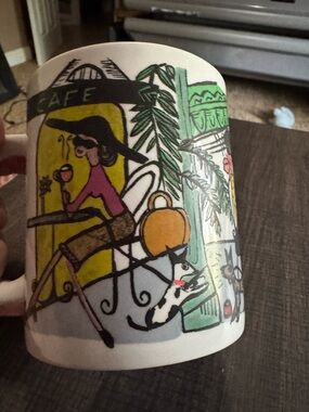 Bloom Inc. Seattle's Best Coffee Painted Ceramic Novelty Mug, Multicolor